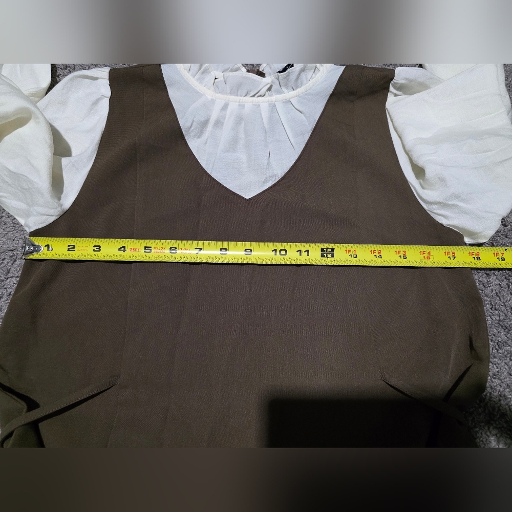 Brown Long Sleeve Dress - Picture 3 of 5